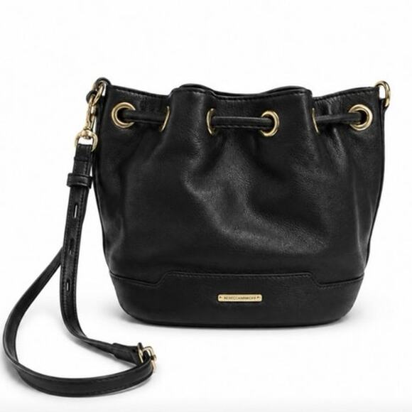Rebecca Minkoff Handbags - Rebecca Minkoff Mini Bucket Bag Black Genuine Leather Crossbody Purse